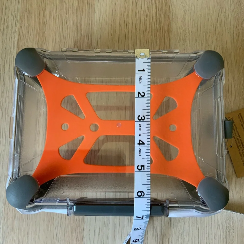 Outdoor Clear and Orange Storage Box